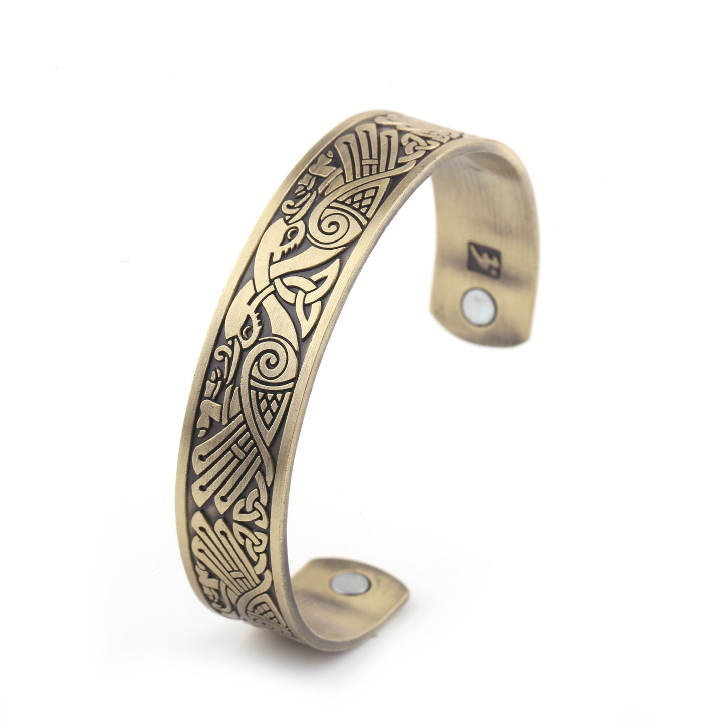 Nordic Totem Vikings More Than Lucky Tree Ancient Silver Ancient Gold Ancient Red Bracelet