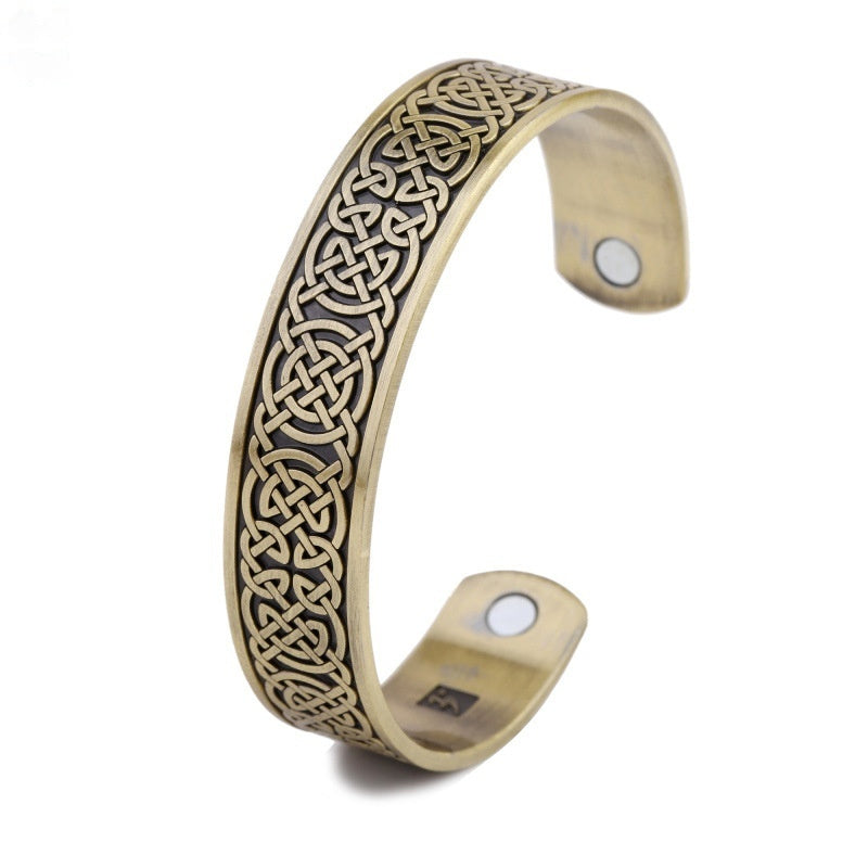 Nordic Totem Vikings More Than Lucky Tree Ancient Silver Ancient Gold Ancient Red Bracelet