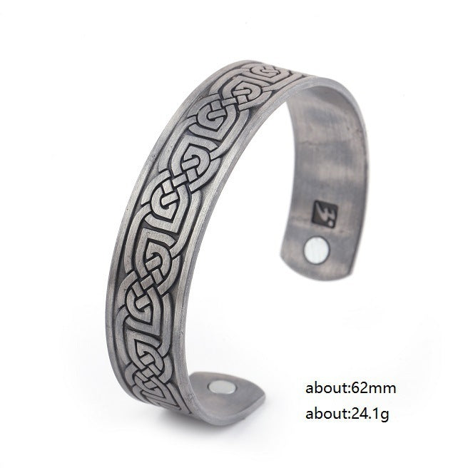 Nordic Totem Vikings More Than Lucky Tree Ancient Silver Ancient Gold Ancient Red Bracelet