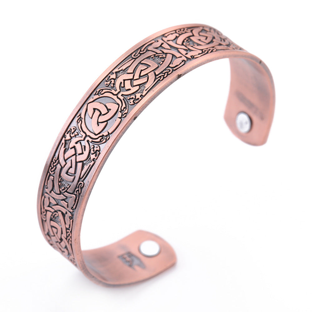 Nordic Totem Vikings More Than Lucky Tree Ancient Silver Ancient Gold Ancient Red Bracelet