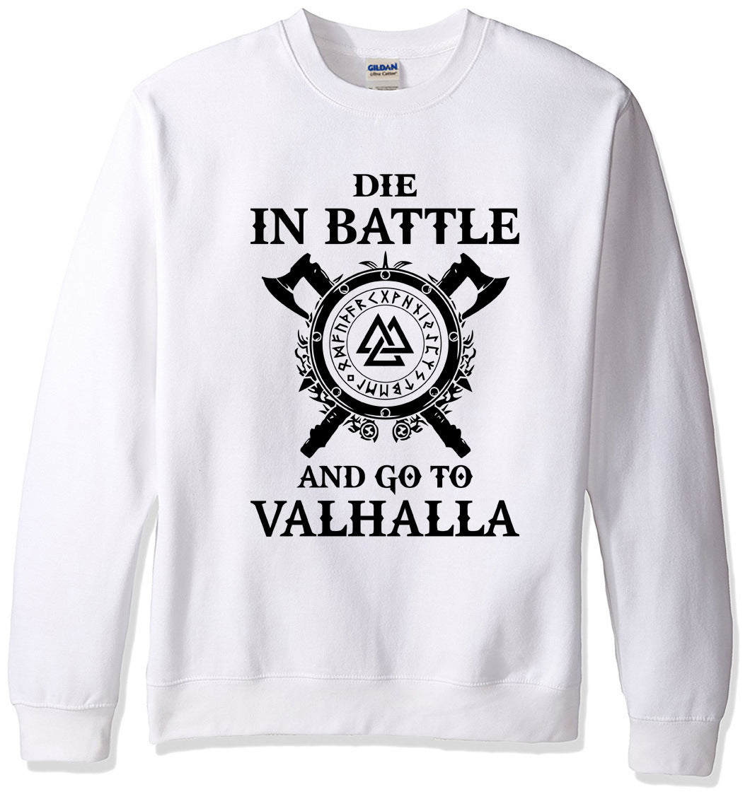 Trendy Brand Viking Legend Autumn And Winter Men's Fleece Sweater