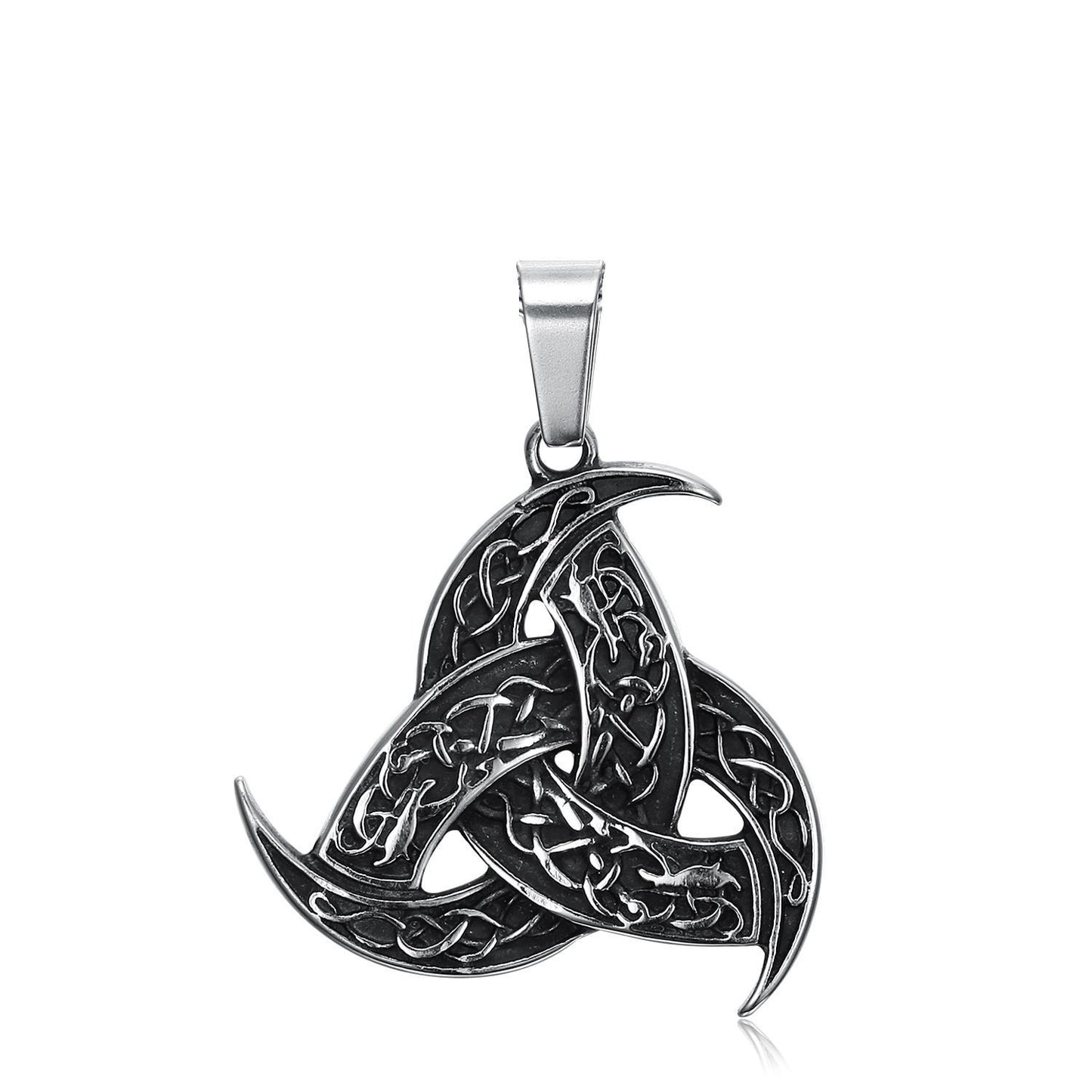 Norse Viking Legend Odin Horn And Dragon Pendant Necklace