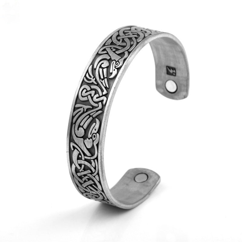 Nordic Totem Vikings More Than Lucky Tree Ancient Silver Ancient Gold Ancient Red Bracelet