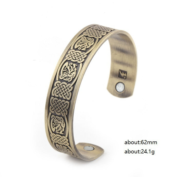 Nordic Totem Vikings More Than Lucky Tree Ancient Silver Ancient Gold Ancient Red Bracelet