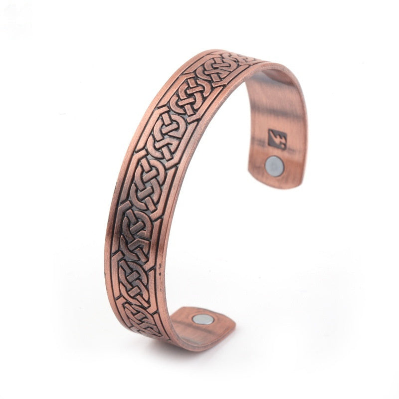 Nordic Totem Vikings More Than Lucky Tree Ancient Silver Ancient Gold Ancient Red Bracelet