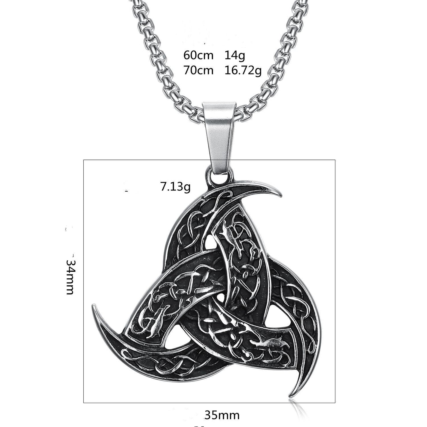 Norse Viking Legend Odin Horn And Dragon Pendant Necklace