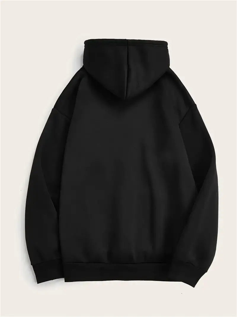 Halloween Graphic Kangaroo Pocket Hoodie - Casual Long Sleeve Hooded Sweatshirt With Print - All Season Slight Stretch Pullover With Pocket For Women