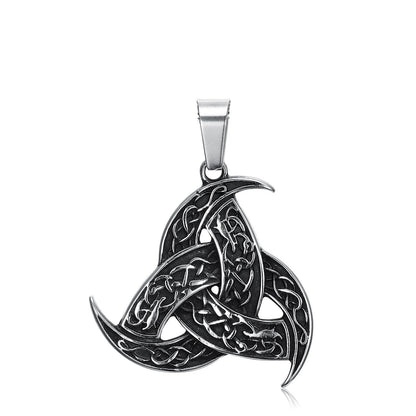 Norse Viking Legend Odin Horn And Dragon Pendant Necklace