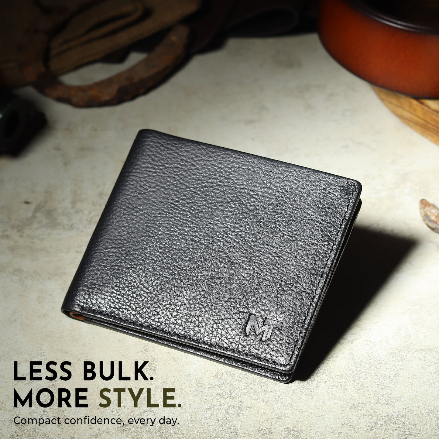 Black Minimal Contrast Wallet