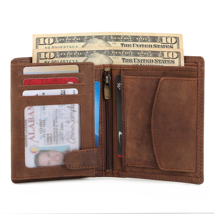Buffalo Leather Men's Wallet - Vertical