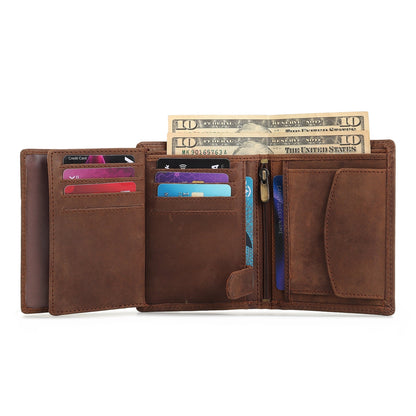 Buffalo Leather Men's Wallet - Vertical