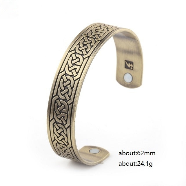 Nordic Totem Vikings More Than Lucky Tree Ancient Silver Ancient Gold Ancient Red Bracelet